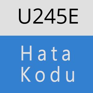 U245E hatasi