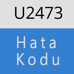 U2473 hatasi