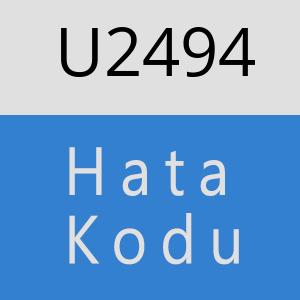 U2494 hatasi