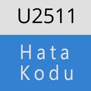 U2511 hatasi