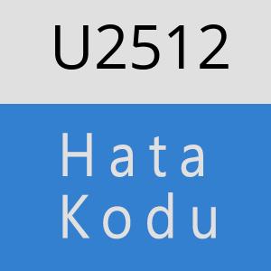 U2512 hatasi