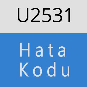 U2531 hatasi