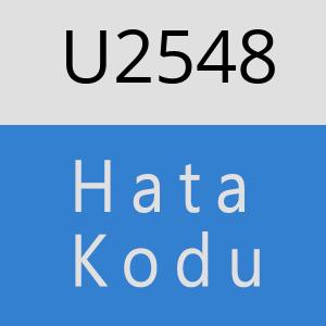 U2548 hatasi