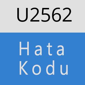 U2562 hatasi