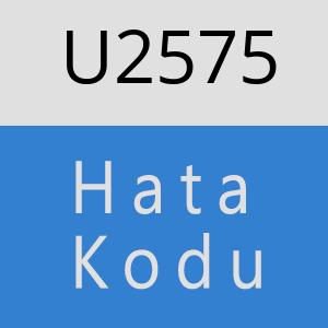 U2575 hatasi