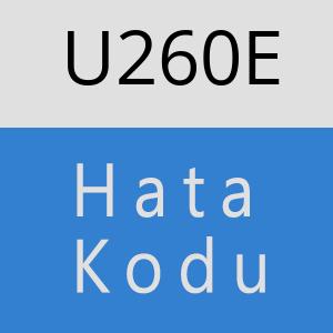 U260E hatasi