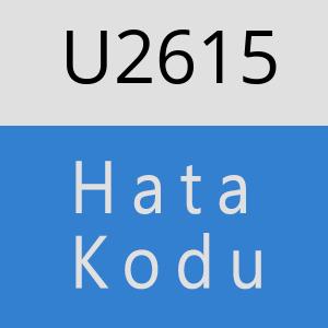 U2615 hatasi