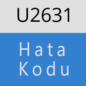 U2631 hatasi