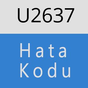 U2637 hatasi