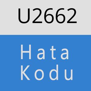 U2662 hatasi