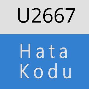 U2667 hatasi