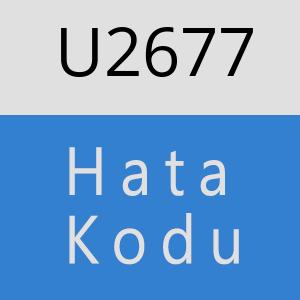 U2677 hatasi