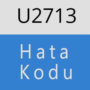 U2713 hatasi