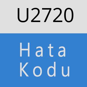 U2720 hatasi