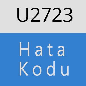 U2723 hatasi