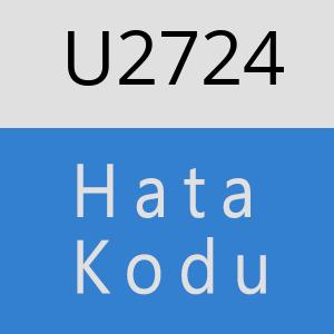 U2724 hatasi