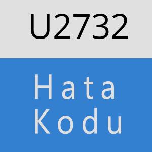 U2732 hatasi