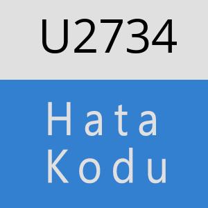 U2734 hatasi