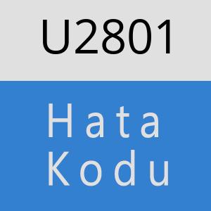 U2801 hatasi