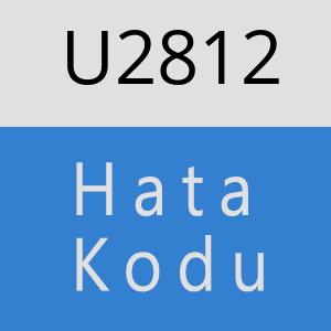 U2812 hatasi