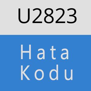 U2823 hatasi