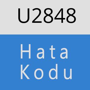 U2848 hatasi