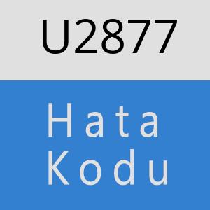 U2877 hatasi