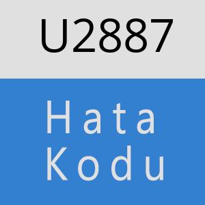 U2887 hatasi