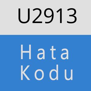 U2913 hatasi