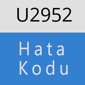 U2952 hatasi