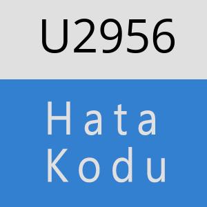 U2956 hatasi