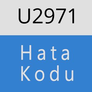 U2971 hatasi