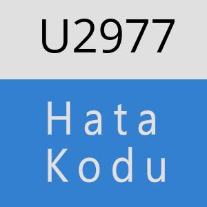 U2977 hatasi