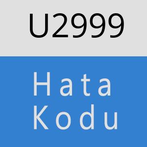 U2999 hatasi