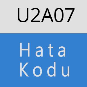 U2A07 hatasi