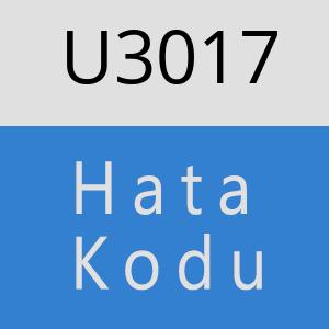 U3017 hatasi