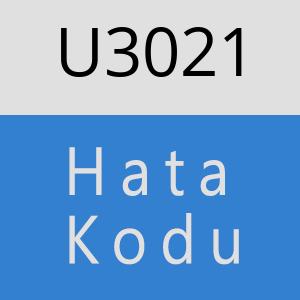 U3021 hatasi