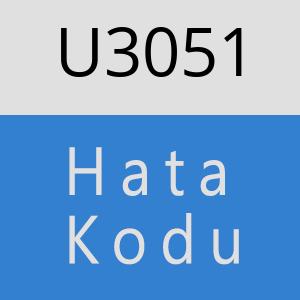 U3051 hatasi