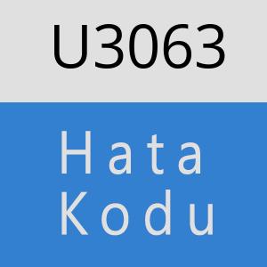 U3063 hatasi