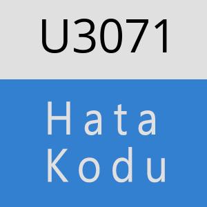 U3071 hatasi