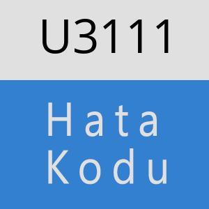 U3111 hatasi