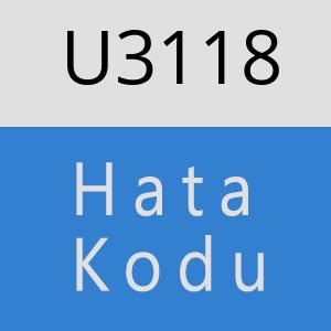 U3118 hatasi