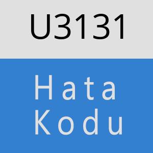 U3131 hatasi