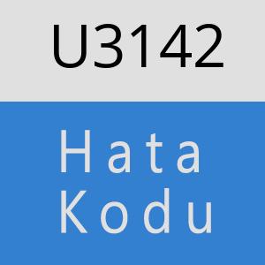 U3142 hatasi