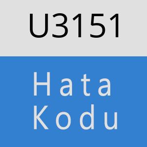 U3151 hatasi