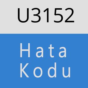 U3152 hatasi