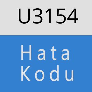 U3154 hatasi