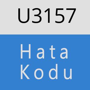 U3157 hatasi