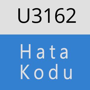 U3162 hatasi