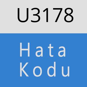 U3178 hatasi